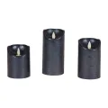 LED Candles - Blue - Set of 3