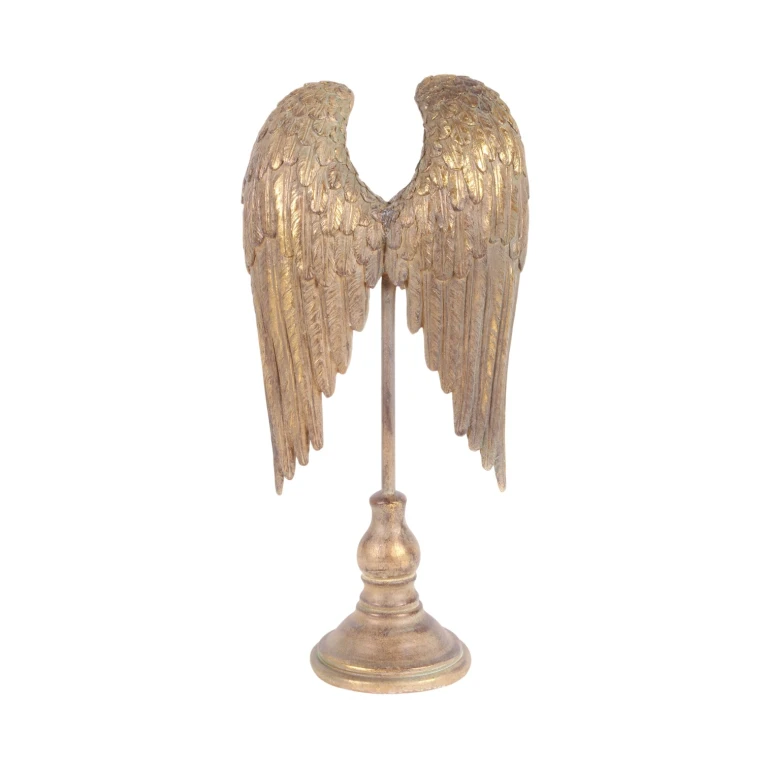 Wings on a Base - Gold - 51 cm - Resin