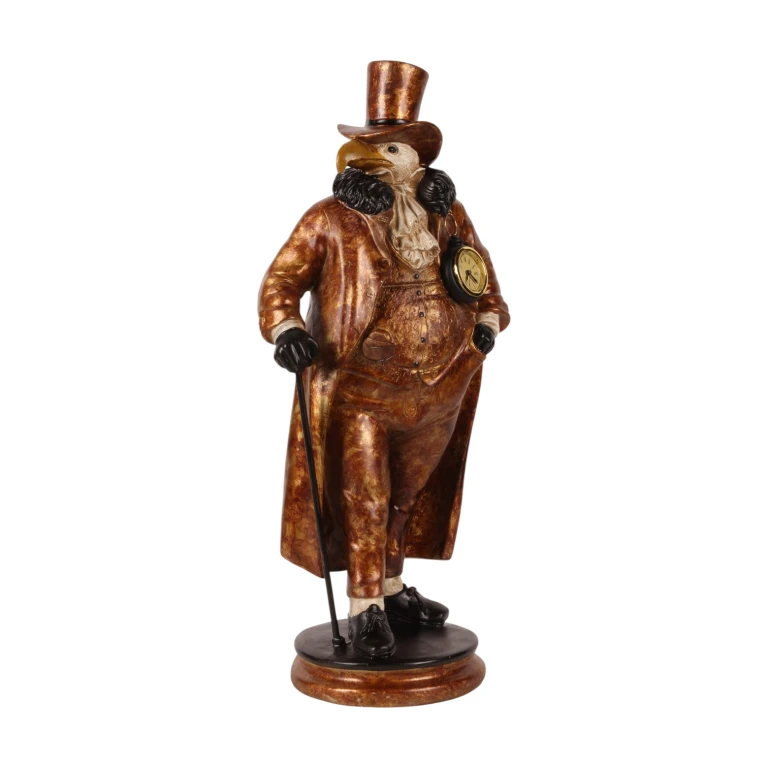 Table Clock Eagle - Gold - 58 cm