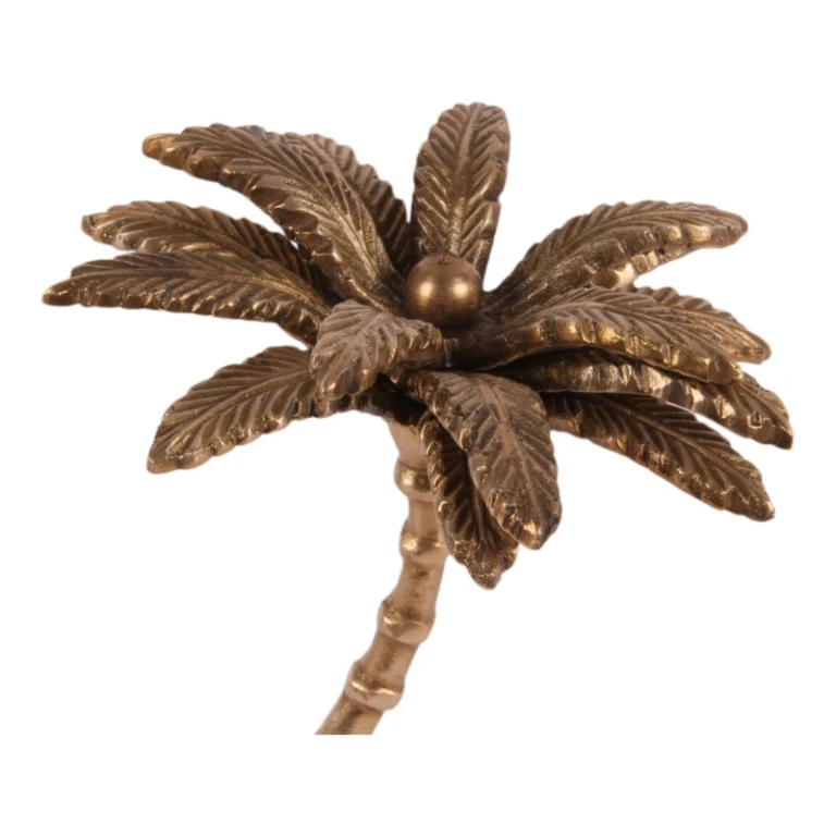 Decorative palm tree - gold - 23.5 cm - brass