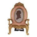 Photo Frame Chair - 9x13 cm - pink - resin - standing