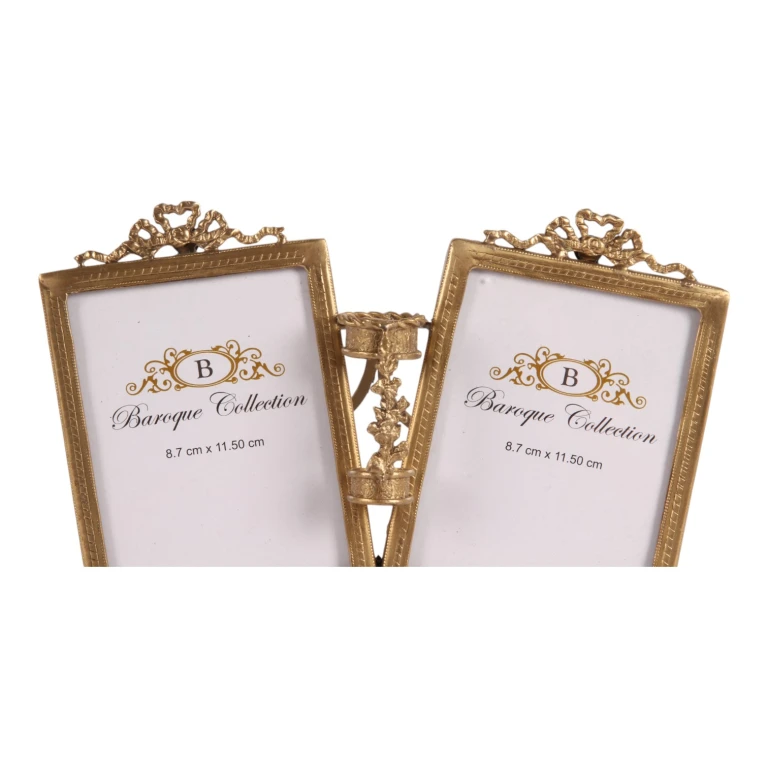 Photo Collage Frame - 21 cm - Gold - Brass - Standing