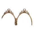 Photo Frame - 22 cm - Gold - Brass - Oval - Standing