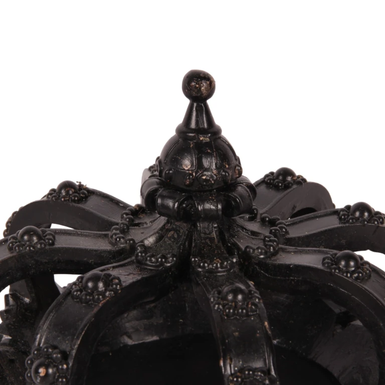 Decorative Crown - Black - 13.2 cm - Resin