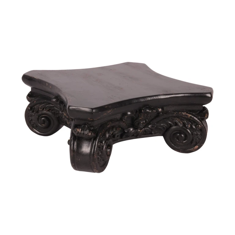 Decorative Base 27 cm - Black - Resin