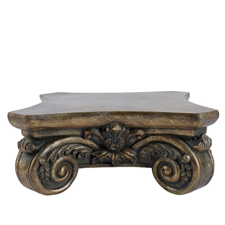 Decorative Base 27 cm - Gold - Resin