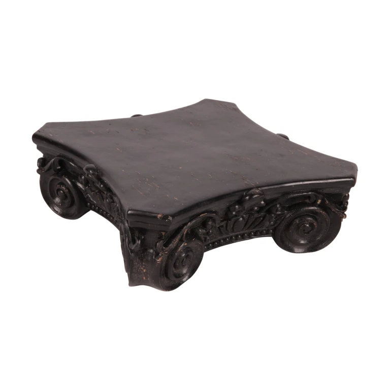 Decorative Base 21 cm - Black - Resin