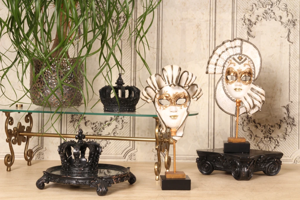 Decorative Base 21 cm - Black - Resin