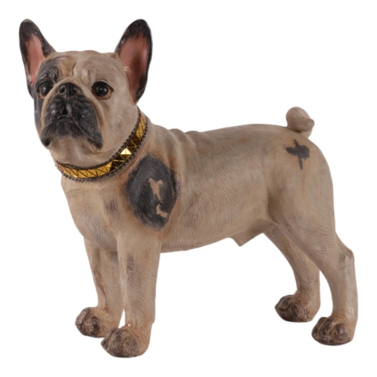 French Bulldog Dog Statue - Brown - 32 cm