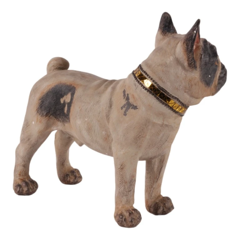 French Bulldog Dog Statue - Brown - 32 cm