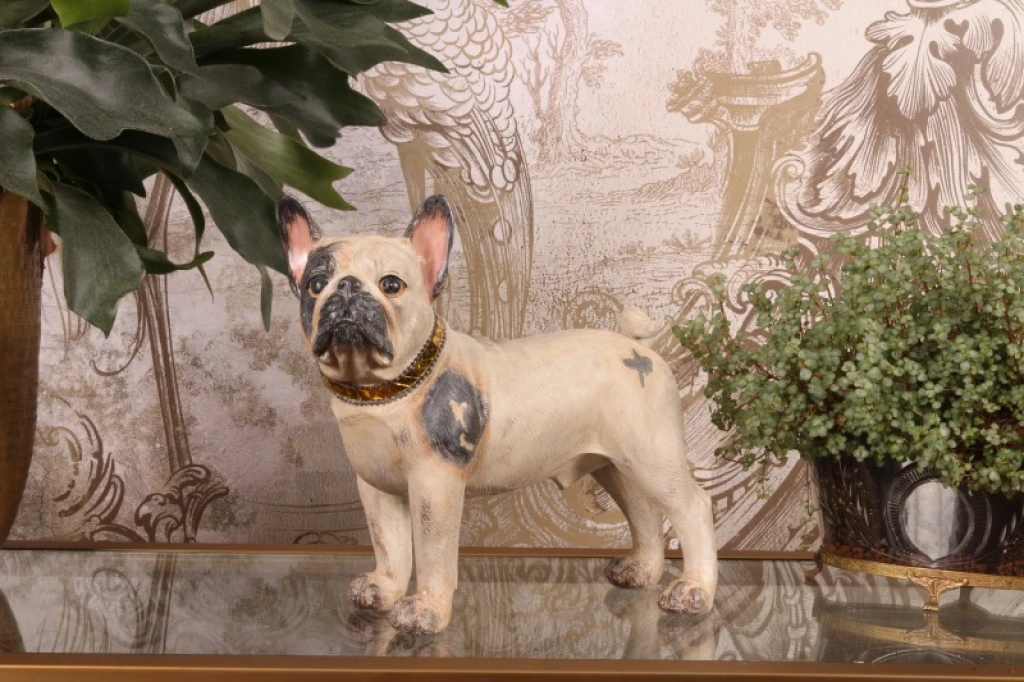 French Bulldog Dog Statue - Brown - 32 cm