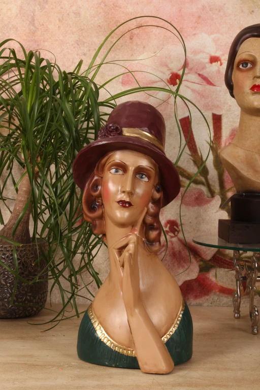 Female Bust - Brown - 44.5 cm