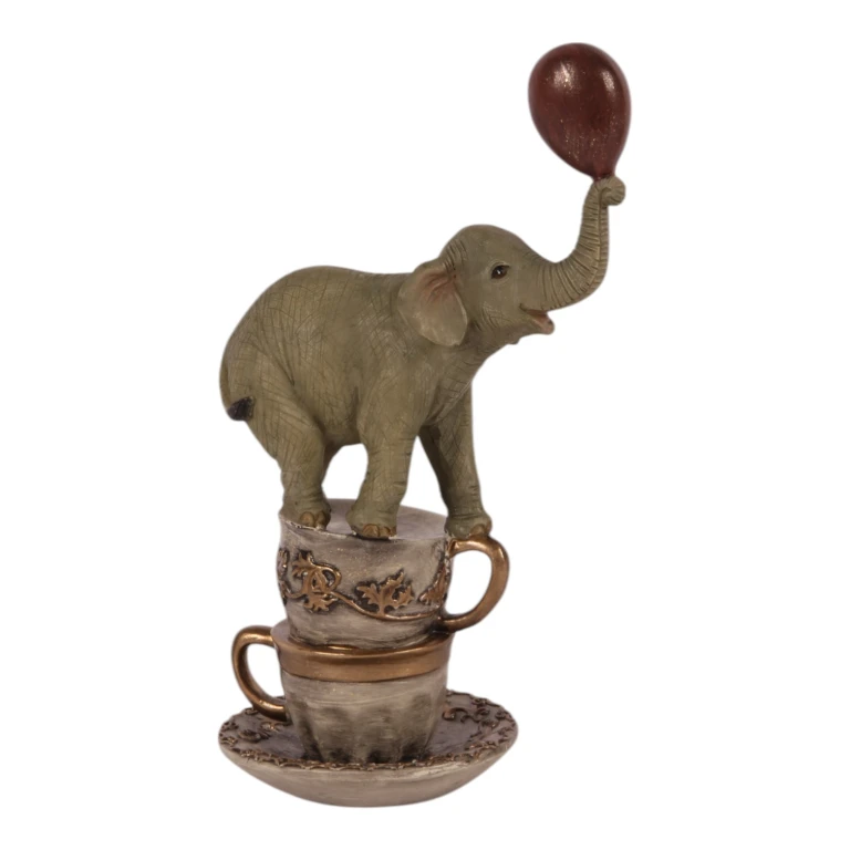 Elephant Figurine - Brown - 20 cm