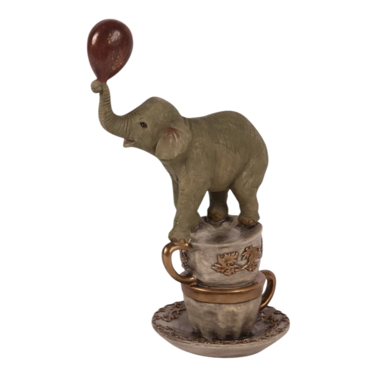 Elephant Figurine - Brown - 20 cm