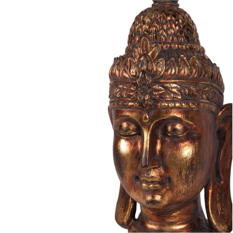 Buddha bust - gold - 36.5 cm