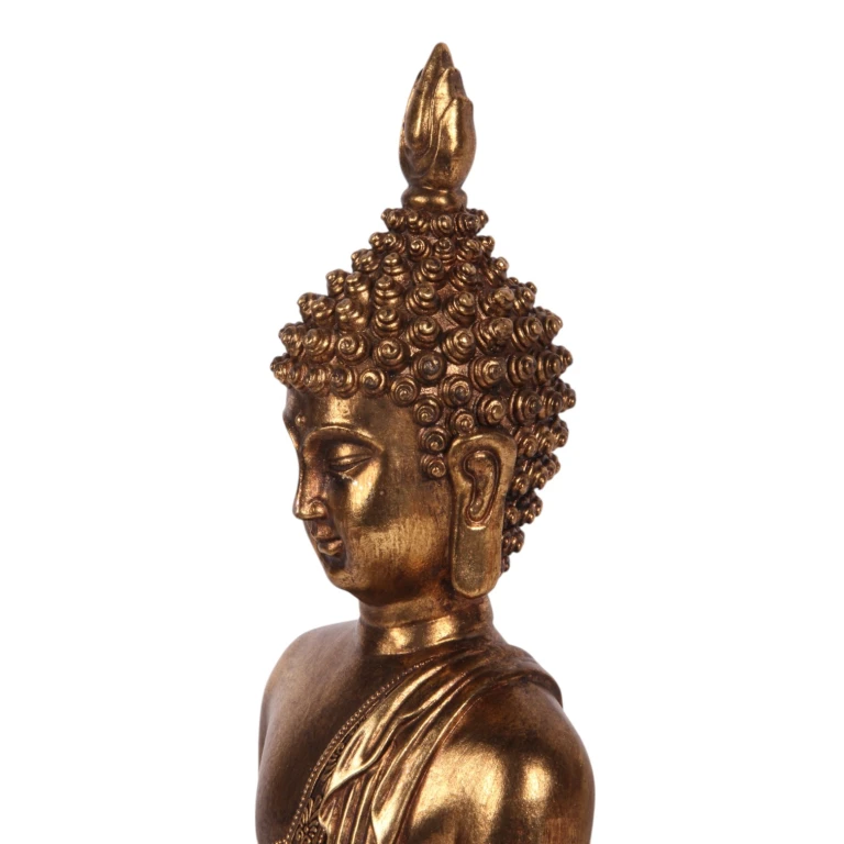 Buddha Statue - Gold - 33 cm - Polyresin