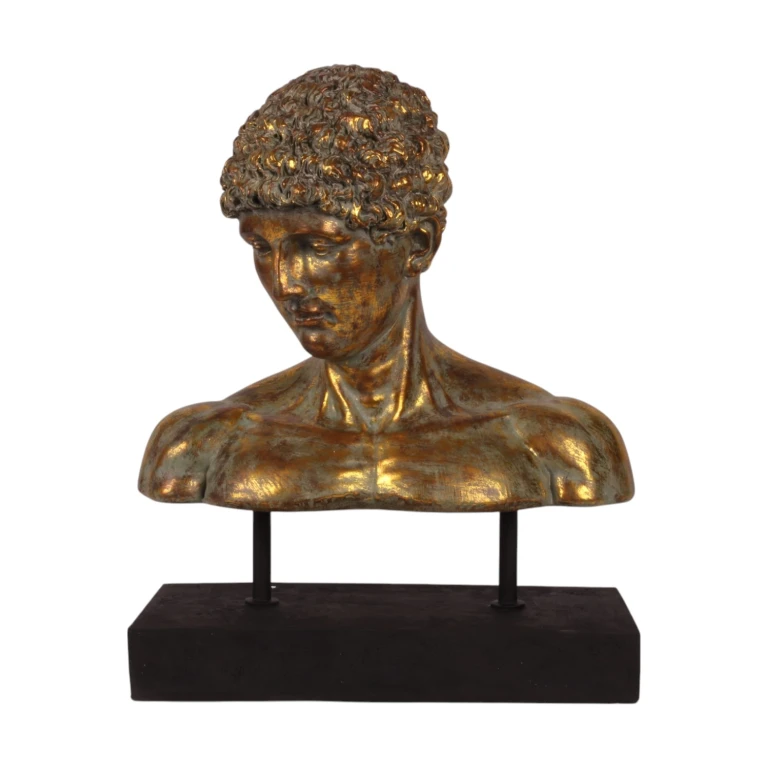 Bust on Stand - Gold - 53 cm