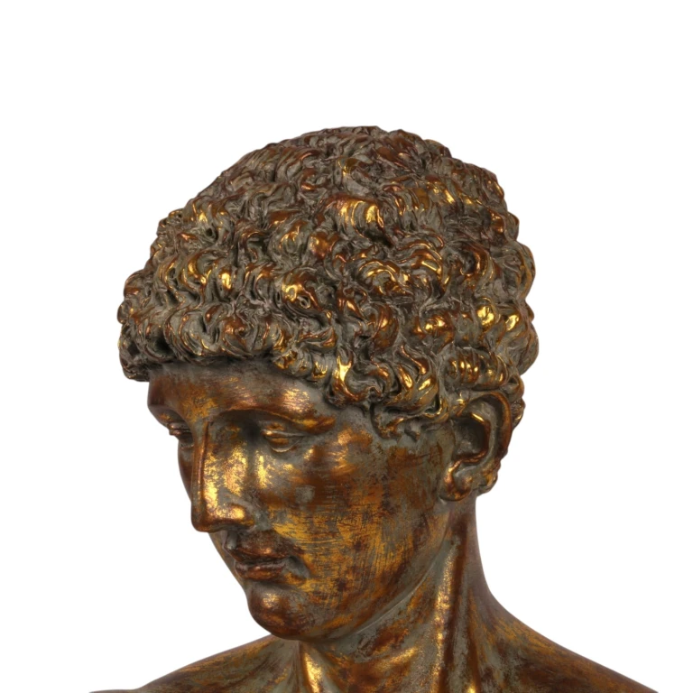 Bust on Stand - Gold - 53 cm