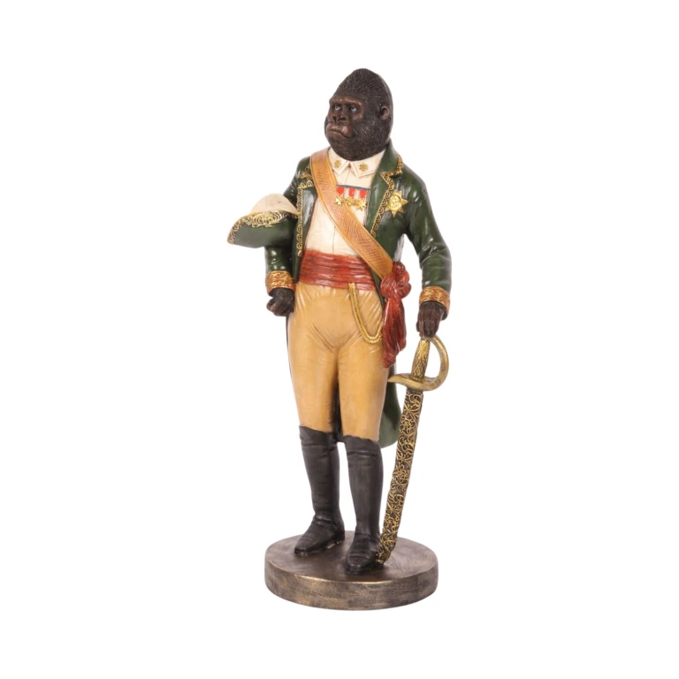 Orangutan on Pedestal - Green - 40.5 cm