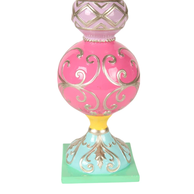 Miniature Christmas Tree - Pink - 38.5 cm - Synthetic Resin