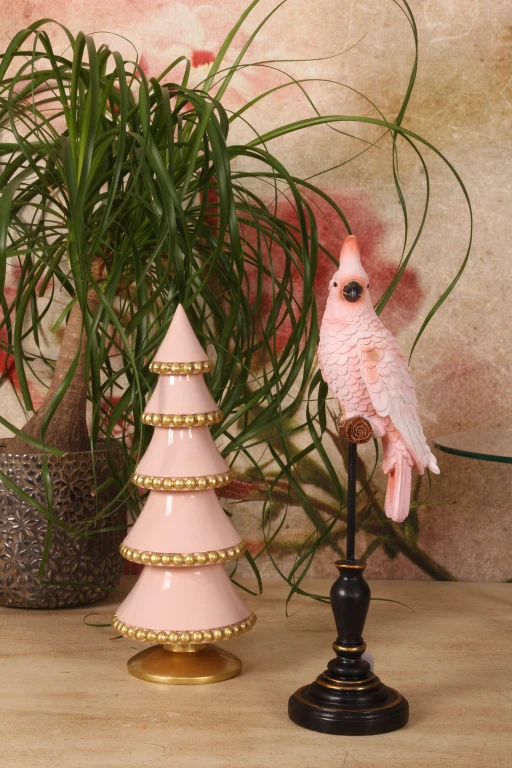 Miniature Christmas Tree - Pink - 32 cm - Artificial Resin