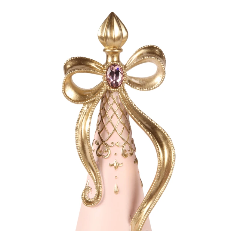 Miniature Christmas Tree - Pink - 35.5 cm - Synthetic Resin