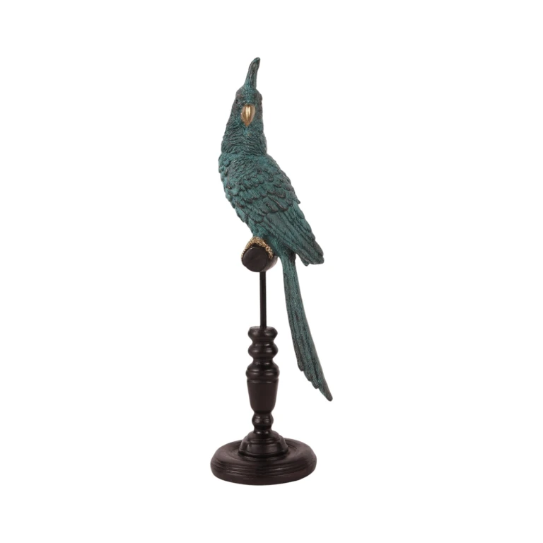 Parrot on Stand - Blue - 35 cm - 1 Piece