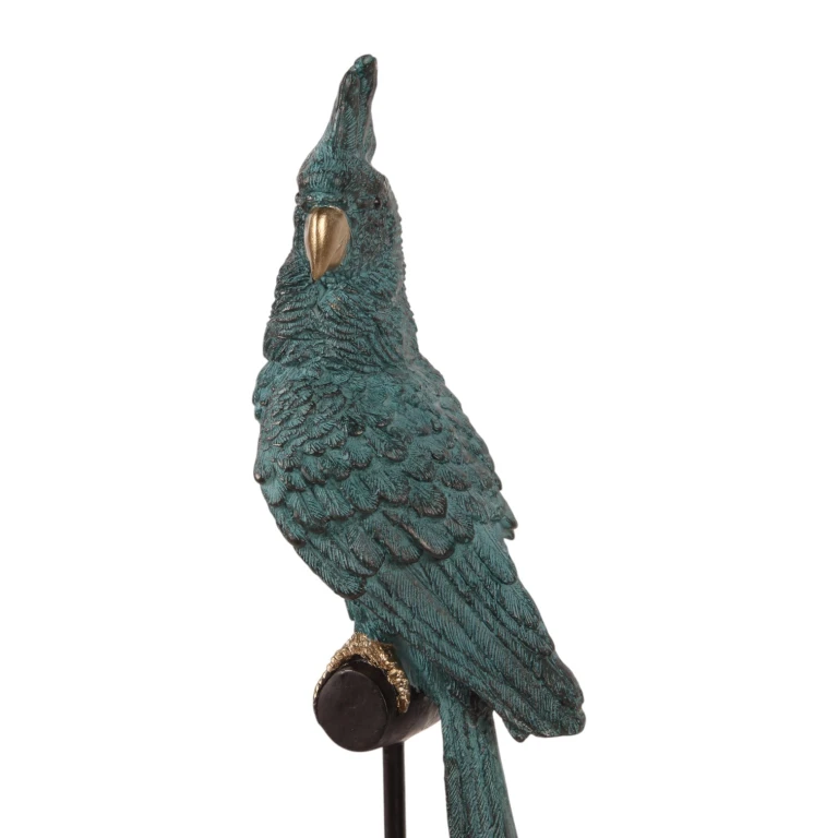 Parrot on Stand - Blue - 35 cm - 1 Piece