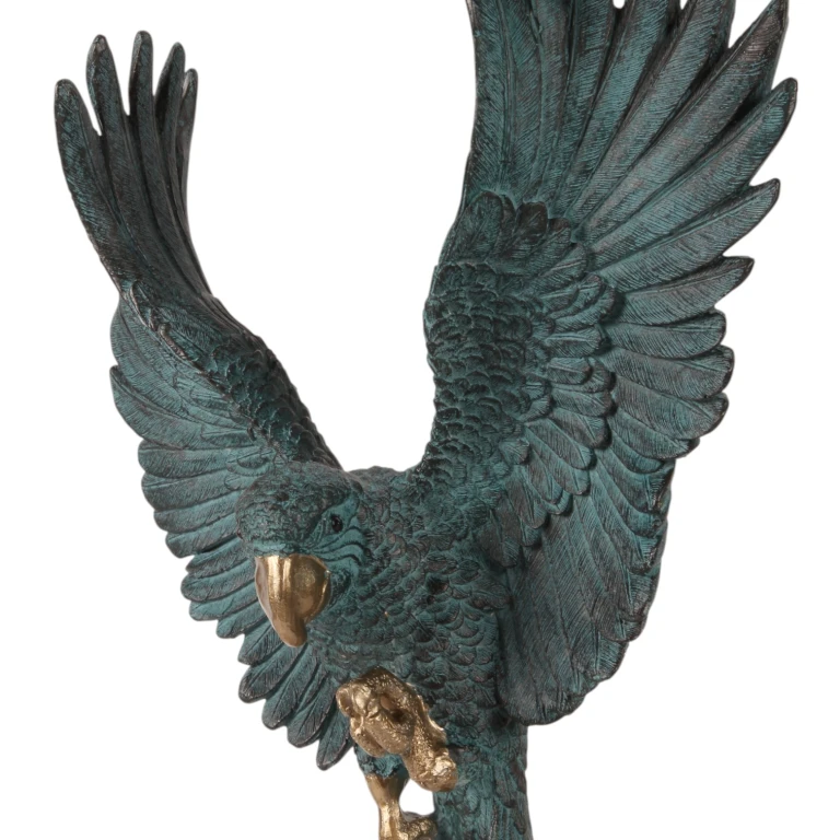 Parrot on Stand - Blue - 52.5 cm
