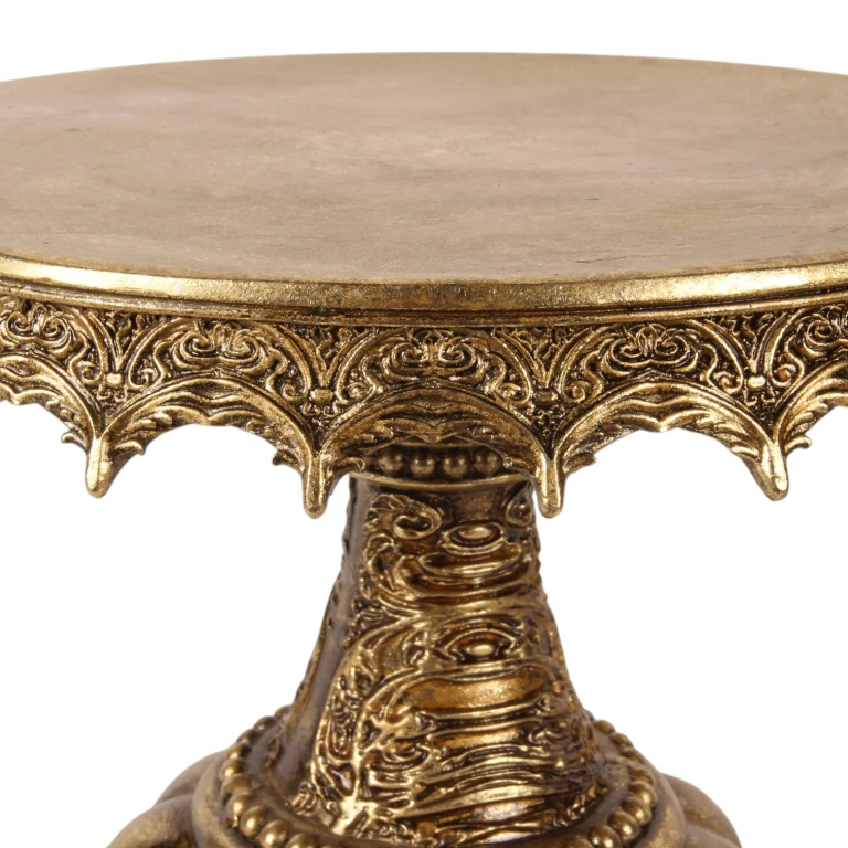 Cake Stand 30 cm Gold Artificial Resin