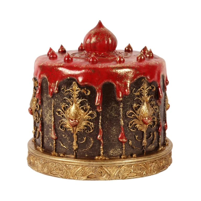 Decorative Cake - Brown - 20 cm - Polyresin