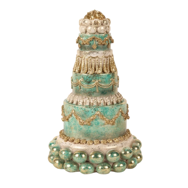 Decorative Cake - Blue - 27.5 cm - Synthetic Resin