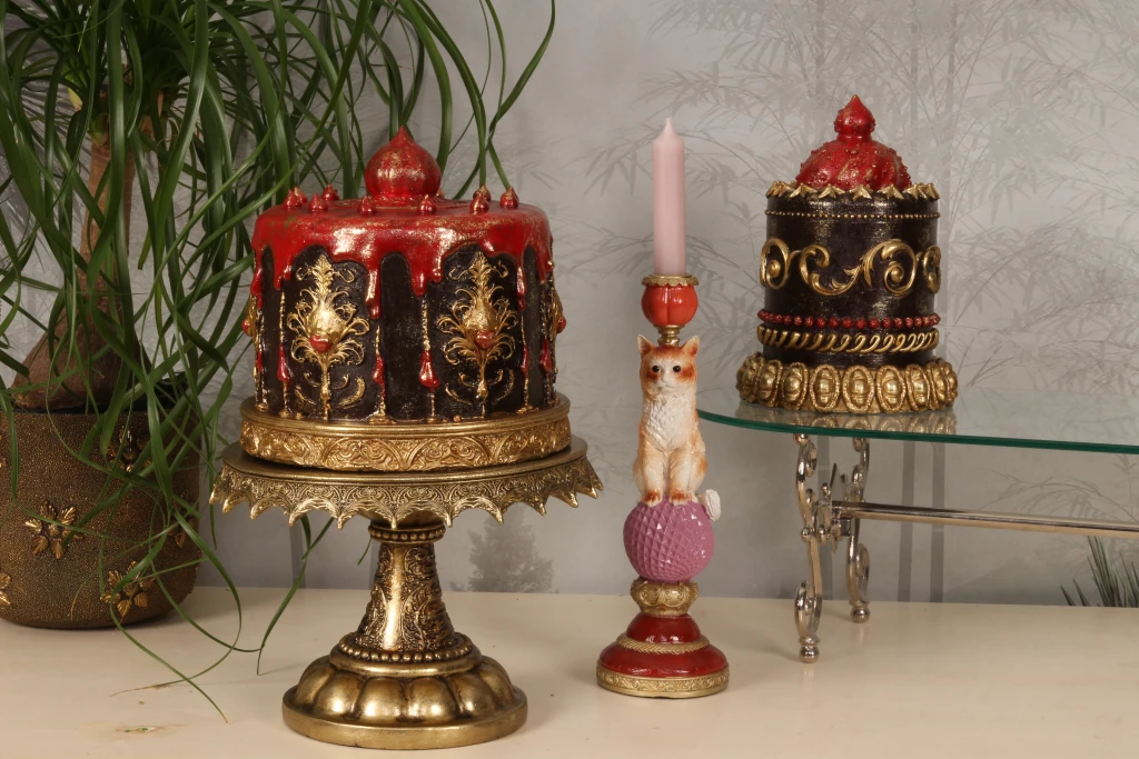 Decorative Cake - Brown - 23 cm - Synthetic Resin