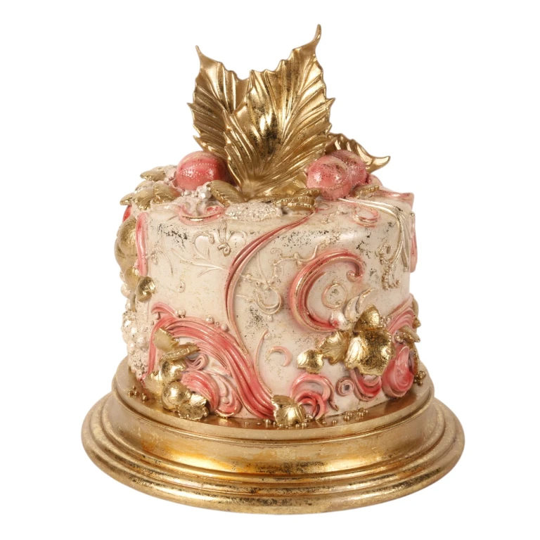 Decorative Cake - Pink - 31 cm - Resin