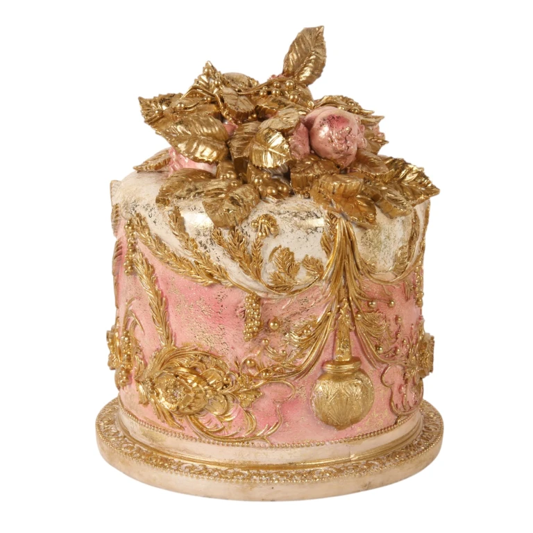 Decorative Cake - Pink - 24 cm - Resin