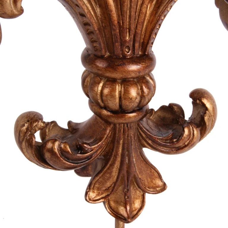 Fleur-de-lis on base - gold - 38 cm - art resin