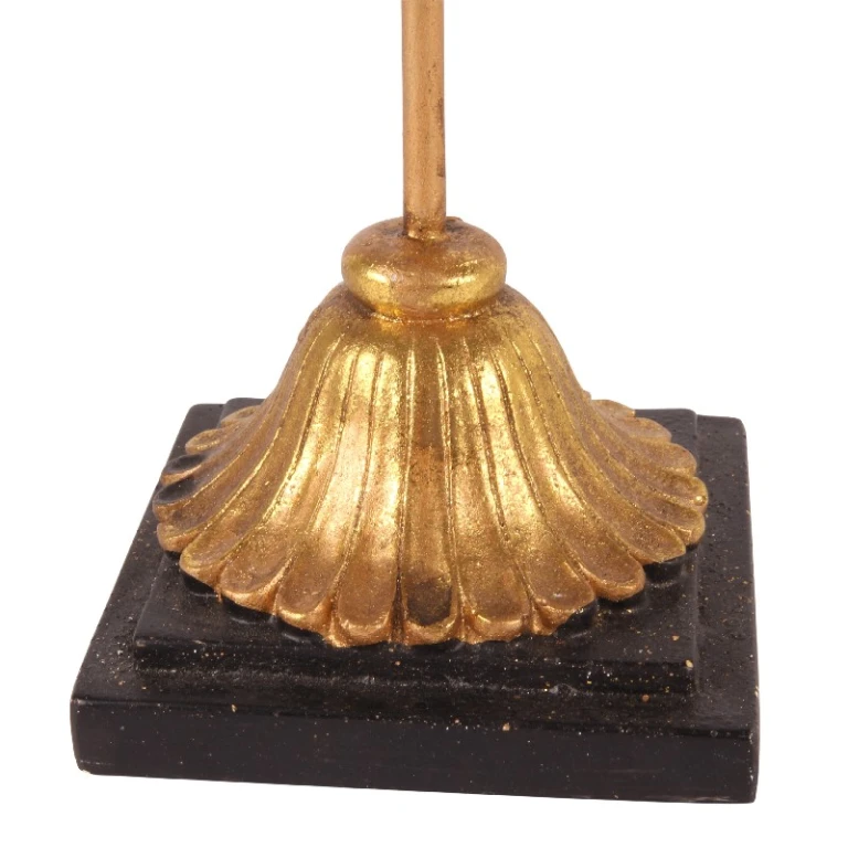 Decorative Mask on Pedestal - Gold - 28 cm - Resin