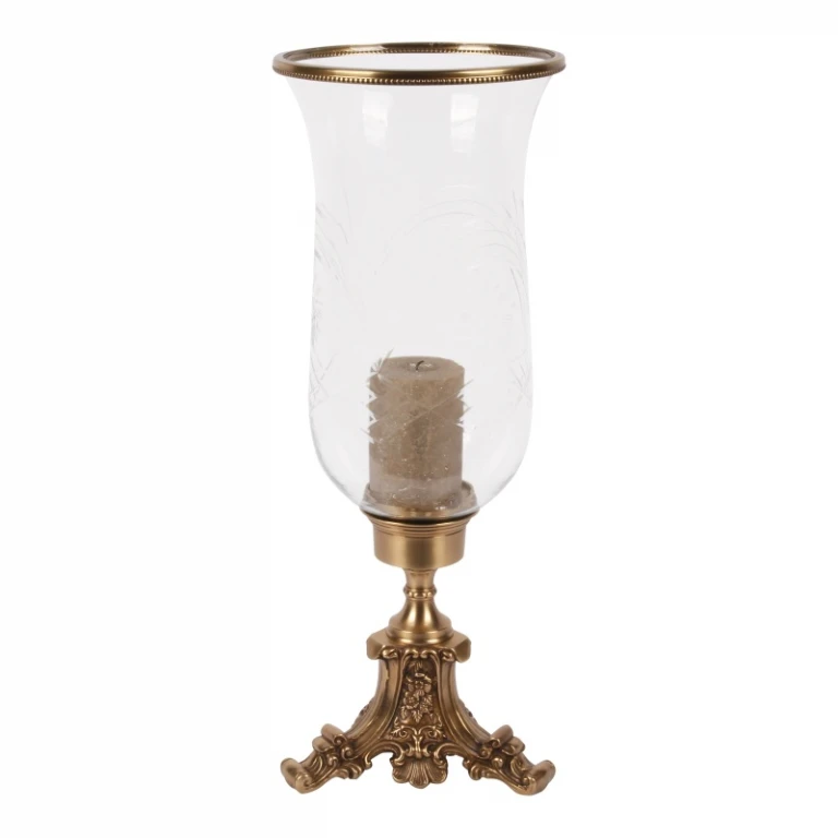 Vanna Lantern - 57 cm - gold - brass and glass