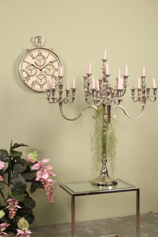 Candelabrum - 25 arms - 100 cm - silver - aluminium