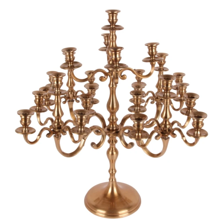 Mujeeb Candle Holder - 70 cm - Gold - Aluminum
