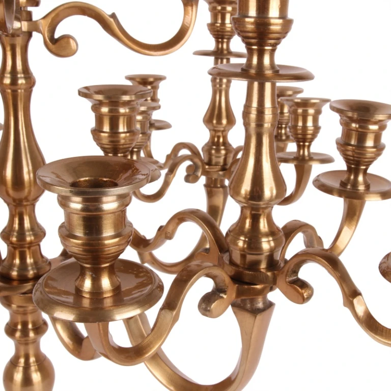 Mujeeb Candle Holder - 70 cm - Gold - Aluminum