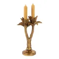 Kandelaar Palmboom 24 cm - Goud - Resin