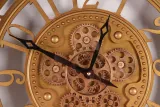 Wandklok Key West 46 cm - Goud - Rond - Metaal