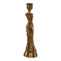 Lady Candle Holder - 39.5 cm - gold - resin
