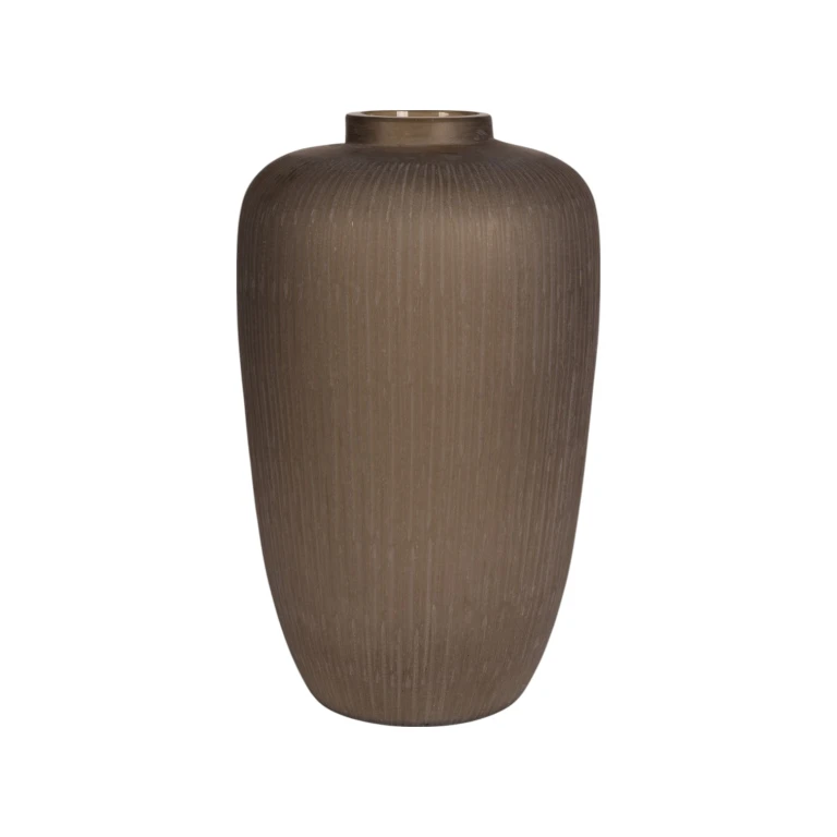 Savanna Vase - 49 cm - brown - glass