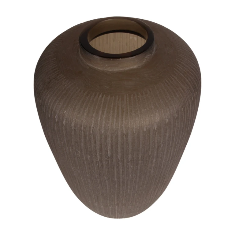 Savanna Vase - 49 cm - brown - glass