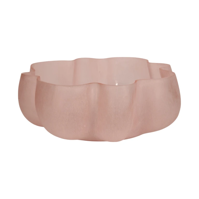 Lotus Decorative Bowl - pink - glass - 40 cm - 1 piece