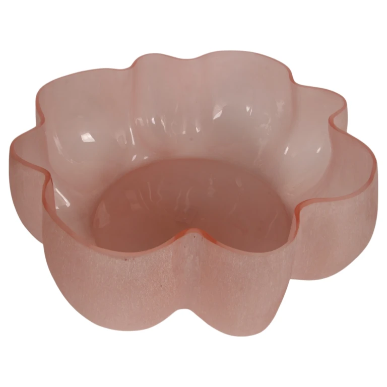 Lotus Decorative Bowl - pink - glass - 40 cm - 1 piece