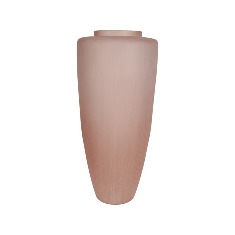 Clay Vase - 72 cm - Pink - Glass