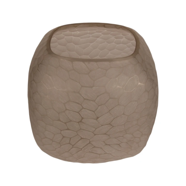 Pebble Vase S - 22 cm - Brown - Glass